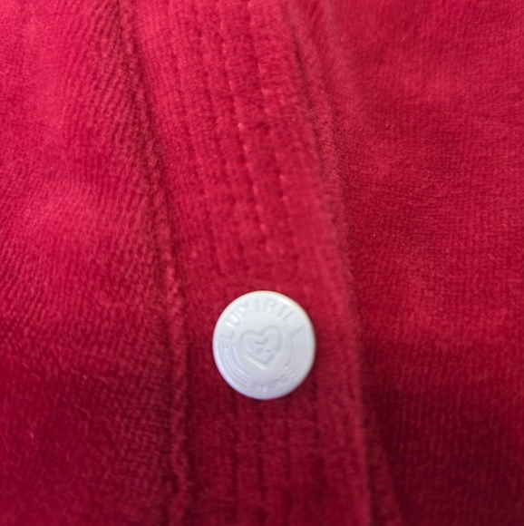 Luxirie by LRG Red Velvet Y2K‎ Track Jacket Large - Picture 9 of 15